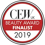 CEW UK Beauty Awards 2019 – finālista nozīmīte