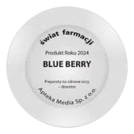 Sudraba apbalvojuma plāksne, kas apliecina, ka produkts „Blue Berry” ir saņēmis „Świat Farmacji” 2022. gada produkta balvu.