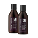 „New Nordic Hair Volume™“ šampūns un kondicionieris ar ābolu ekstraktu un aminoskābēm palīdz saglabāt apjomīgus un spīdošus matus.