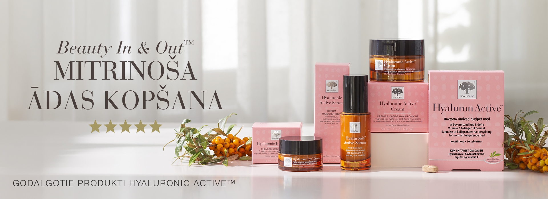 Beauty In & Out produktu klāsts mirdzošas ādas kopšanai