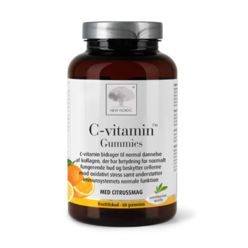 „New Nordic C-vitamin™ GUMMIES“ ar C vitamīnu palīdz uzturēt normālu kolagēna veidošanos, imūnsistēmas darbību un aizsargāt šūnas no oksidatīvām bojājumām.