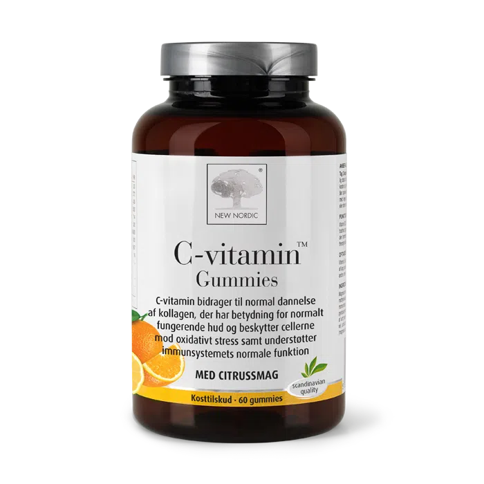 di_webpackshot_cvitaminGUMMIES_60_dk_front „New Nordic C-vitamin™ GUMMIES“ ar C vitamīnu palīdz uzturēt normālu kolagēna veidošanos, imūnsistēmas darbību un aizsargāt šūnas no oksidatīvām bojājumām.