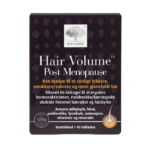 „New Nordic Hair Volume™ Post Menopause“ tablešu attēls – ar ābolu ekstraktu, B grupas vitamīniem, cinku, biotīnu un asinszāles ekstraktu palīdz saglabāt biezākus un spīdīgus matus.