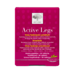 „New Nordic Wonder Legs“ tabletes palīdz uzturēt veselīgas vēnas un asinsvadus, kā arī mazināt noguruma un smaguma sajūtu kājās. Sastāvā ir vīnogulāju lapu ekstrakts, jūras priedes mizas ekstrakts un C vitamīns. Produkta attēls.