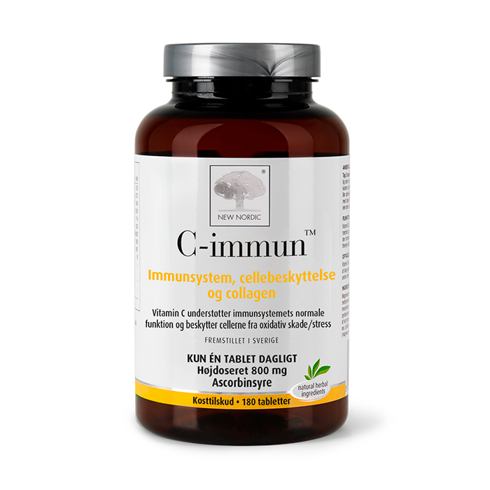 di_webpackshot_c-immun_180_dk C-immun uztura bagātinātāja pudelīte baltā dizainā ar C vitamīnu imūnsistēmas atbalstam